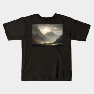 landscape pictures for wall grassy Kids T-Shirt